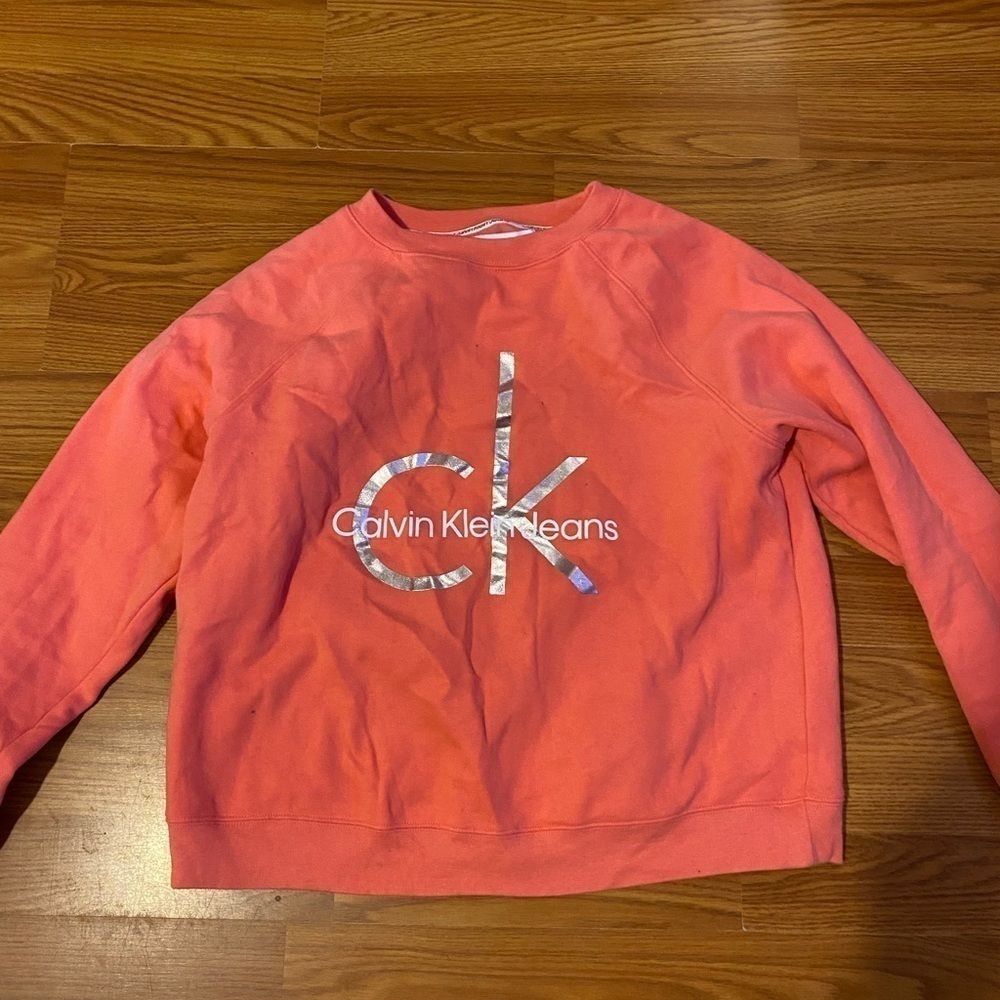 Calvin Klein Cropped Sweatshirt size Medium (FU)